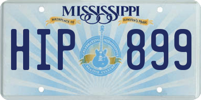 MS license plate HIP899