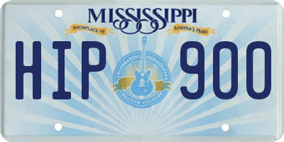 MS license plate HIP900