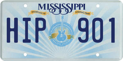 MS license plate HIP901
