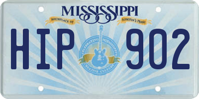MS license plate HIP902