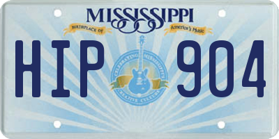 MS license plate HIP904