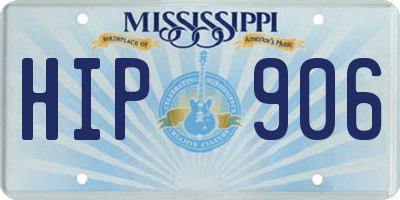 MS license plate HIP906