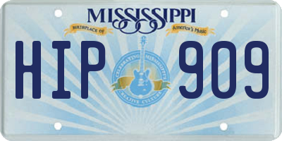 MS license plate HIP909