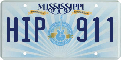 MS license plate HIP911
