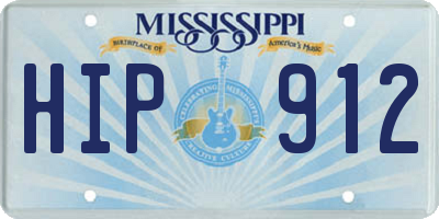 MS license plate HIP912