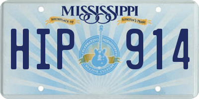 MS license plate HIP914