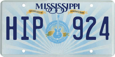 MS license plate HIP924