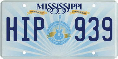 MS license plate HIP939