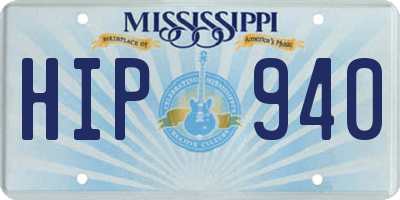 MS license plate HIP940