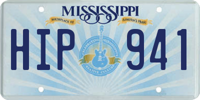 MS license plate HIP941
