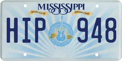 MS license plate HIP948