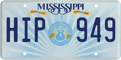 MS license plate HIP949