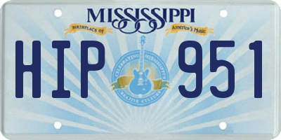 MS license plate HIP951