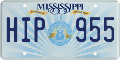 MS license plate HIP955