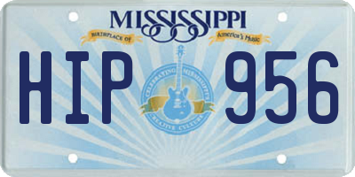 MS license plate HIP956