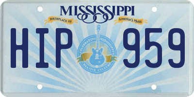 MS license plate HIP959
