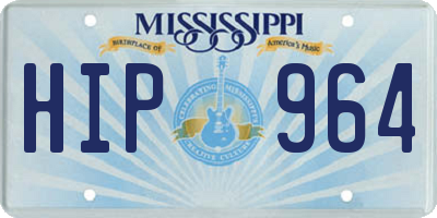 MS license plate HIP964