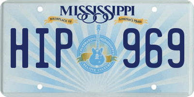 MS license plate HIP969