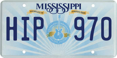 MS license plate HIP970