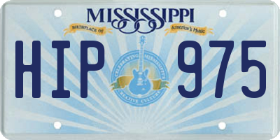 MS license plate HIP975