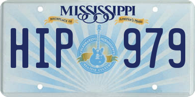 MS license plate HIP979