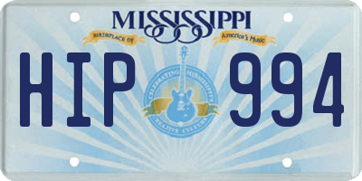 MS license plate HIP994