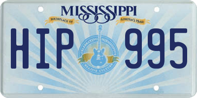 MS license plate HIP995
