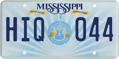 MS license plate HIQ044