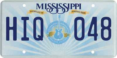 MS license plate HIQ048