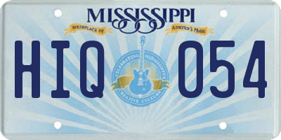 MS license plate HIQ054