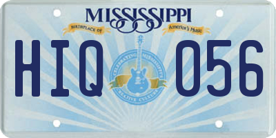 MS license plate HIQ056