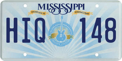 MS license plate HIQ148