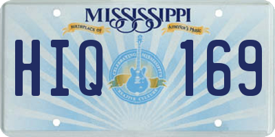 MS license plate HIQ169