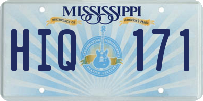 MS license plate HIQ171