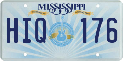 MS license plate HIQ176