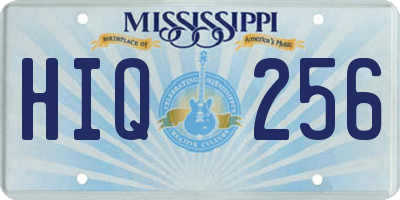 MS license plate HIQ256