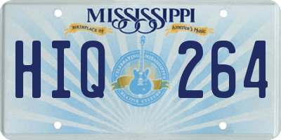 MS license plate HIQ264