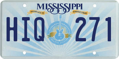 MS license plate HIQ271