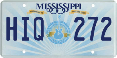 MS license plate HIQ272