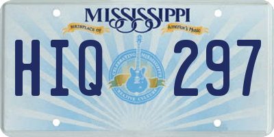 MS license plate HIQ297