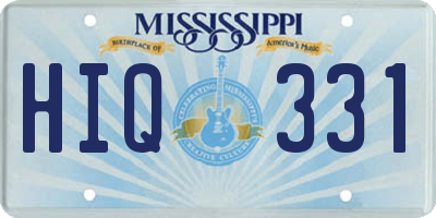 MS license plate HIQ331