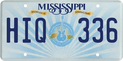 MS license plate HIQ336