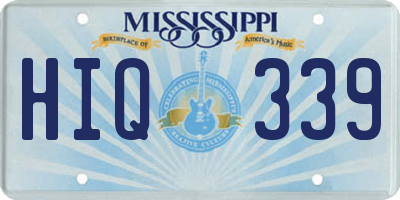 MS license plate HIQ339