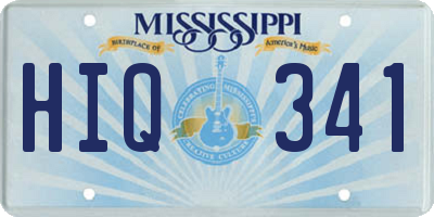MS license plate HIQ341