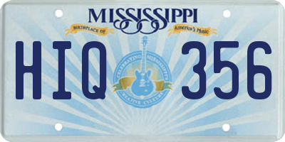 MS license plate HIQ356