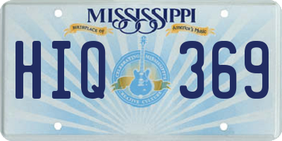 MS license plate HIQ369