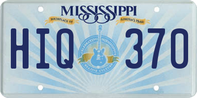 MS license plate HIQ370