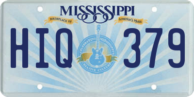 MS license plate HIQ379