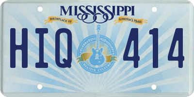 MS license plate HIQ414