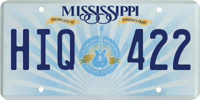 MS license plate HIQ422